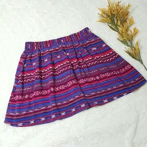 Forever 21 Multicolored Mini Skirt Size S